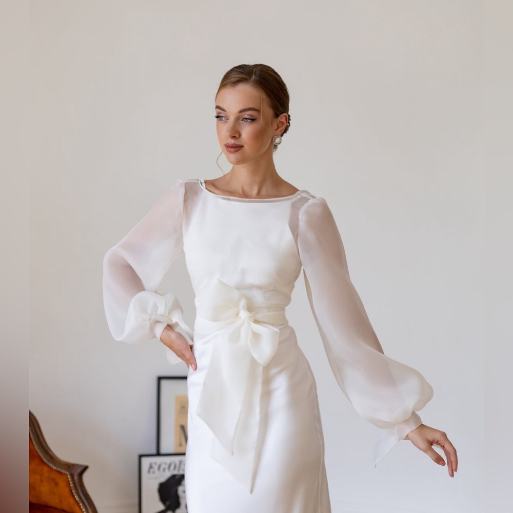 Light Ivory Bridal Dress Topper